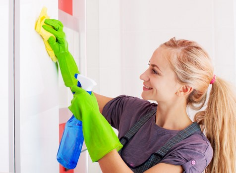 Professional cleaners in E8 working in a modern home