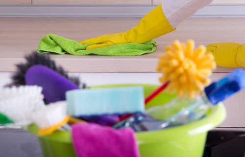 Local cleaning team providing deep cleaning services in E8